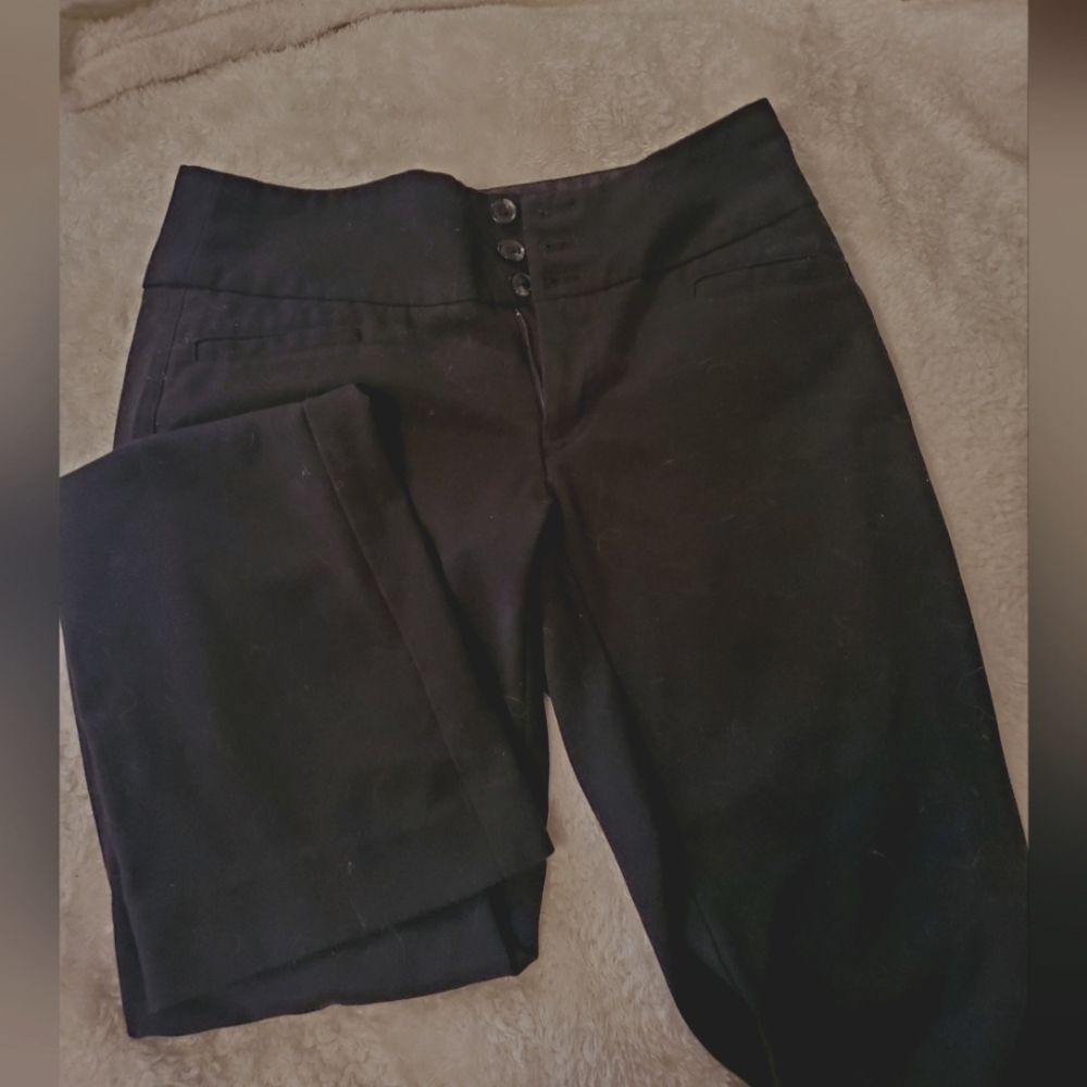 Candie's Size 0 Black Straight Leg Dress Pants